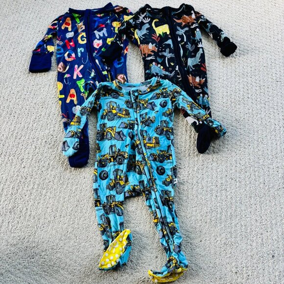 Little Sleepies boy theme bamboo sleeper bundle - Picture 1 of 7